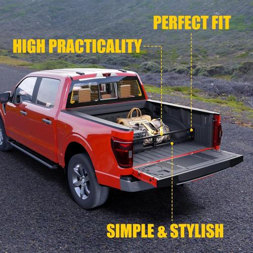 Truck Bed Divider for 2015  Ford F150 2024  F150 Lightning | Aluminum Alloy Cargo Divider Trunk Organizer Luggage Divider Replacement for 2025 F-150 Accessories