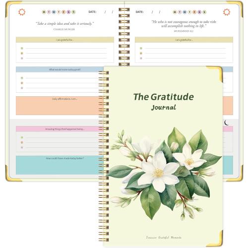 Gratitude Journal for Women, 5 Minute Daily Gratitude Practice, 5.9x8.6