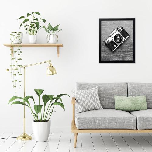 Americanflat 16x20 Picture Frame with Polished Plexiglass - Black Picture Frame - Wide Photo Frames Made of Engineered Wood for Vertical or Horizontal Wall Display - Epic Collection - Black (4-pack)