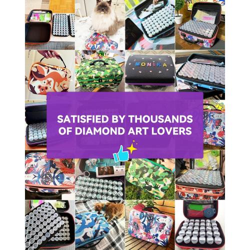 ARTDOT 420 Slots Storage Container for Diamond Art Kits for Adults,Portable Bead Storage Boxes for Diamond Painting Accessories and Tools