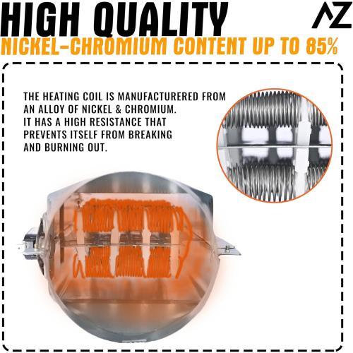 Dryer Heating Element Assembly Replaces For LG DLEX2650R DLEX7177WM DLEX9000V DLEX8100V DLEX3370V DLEX3370W DLEX7700VE DLE2050W DLEX5000V DLEX8000V DLEX3250W DLEX3875V DLEX3875W DLEX3885C DLEX3885W