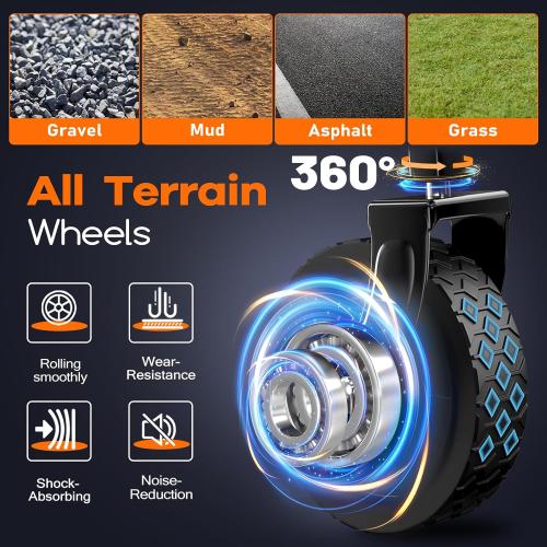 Collapsible Wagon Cart Foldable - Lightweight Portable Heavy Duty Folding Beach Wagons with Wheels - Outdoor Utility Carts for Grocery, Camping, Shopping, Sports, Garden with Large Capacity