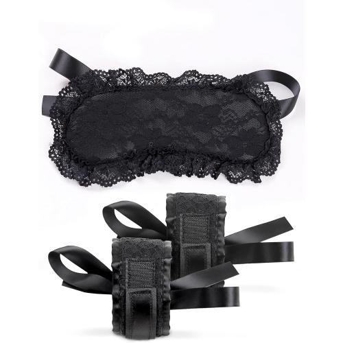 Black Set Lace Sleep Mask