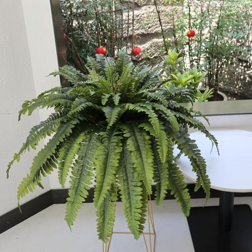 50 Fake Ferns Artificial Plants Large, 98 Fronds Artificial Ferns for Outdoors and Indoors, Suitable for Planter Garden Porch Office Decor