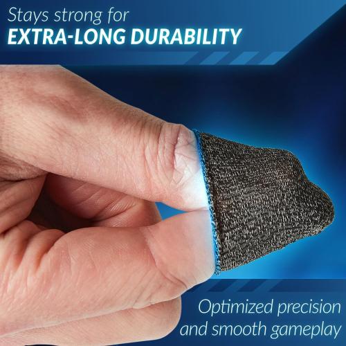 10 Pieces Gaming Finger Sleeves - Perfect Touchscreen Glide - Thumb Sleeve for Mobile Games - Dedales Gamer Profesionales - Phone Accessories