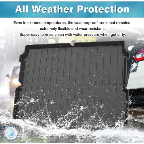 Mixsuper Custom Fit Cargo Liner for Buick Encore GX 2020-2024 2025 (Only Fits Models W/Cargo in Lower Position) All Weather Rear Trunk Liner Cargo Mat Black