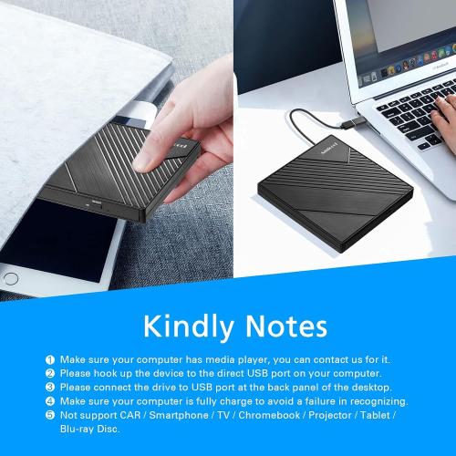 External DVD Drive USB 3.0 USB C CD Burner CD/DVD  /-RW Optical Drive, Slim Portable DVD CD ROM Rewriter Writer Duplicator for Laptop Desktop PC Windows 11/10/8/7 MacBook Mac Linux OS Apple