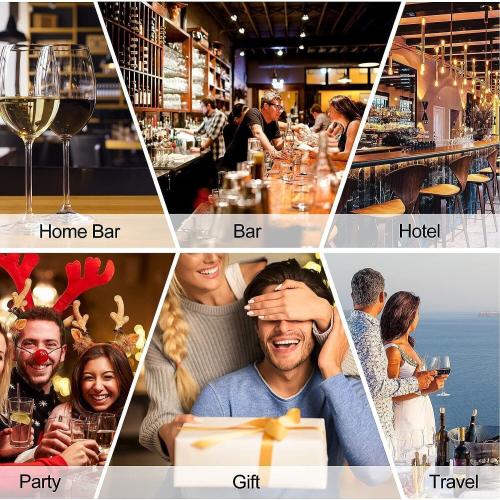 Vabaso 20-Piece Bartender Kit with Stand, Cocktail Shaker Set for Home Bar, 25oz Professional Stainless Steel Bar Tool Set with Cocktail Recipes Booklet, Christmas White Elephant Gifts for Adults Men