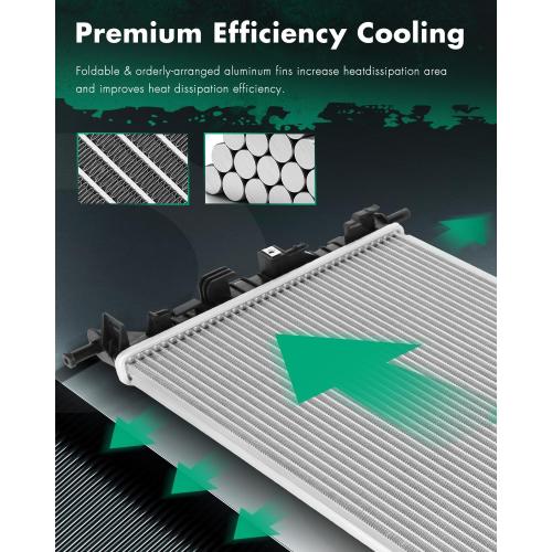 SCITOO 13328 Radiator Fit 2014-2015 for Chevrolet for Impala 2.5L 2013-2015 for Chevrolet for Malibu 2.0L 2013-2015 for Chevrolet for Malibu 2.5L