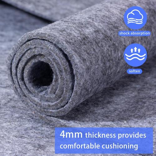 Felt Rug Pad, 8x10 Ft Extra Large Area Rug Cushioned Carpet Pad, Thick Felt Rug Pads for All Floors, Felt Pad for Under Area Rugs Hardwood Floors, Keep Rug in Place Soft