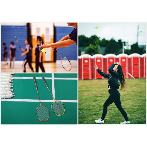 Professional Carbon Fiber Badminton Rackets Badminton Racquet for Backyards Gym‼️missing items‼️