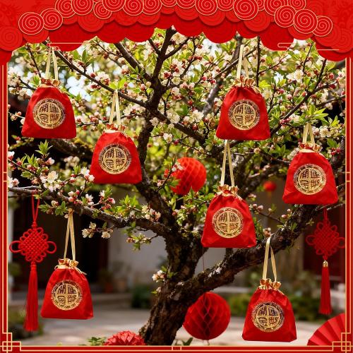 Chinese New Year Coins 2026, Chinese Year of the Horse Coins, 20PCS Lunar New Year Gold Coin Decorations, Zodiac Horse Coin with Fu Bags for Spring Festival Party Gifts Collection Souvenir