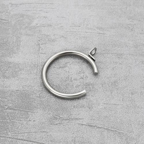 The Lord of the Tools 20Pcs Silver Metal Passing Curtain Pole Rings Curtain C Type Ring for Bay Window Curtain Poles Chrome with Fixed Eye Sliding Eyelet, HP869_M