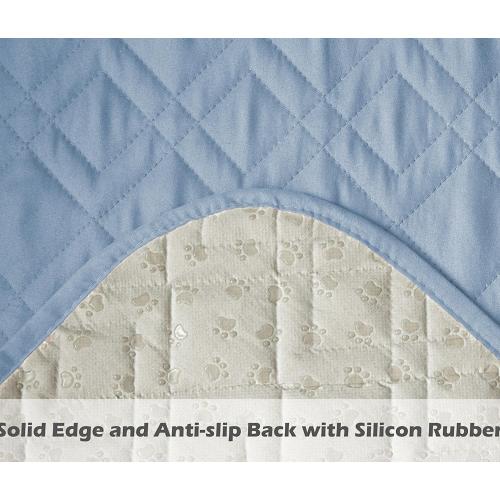 Ameritex Waterproof Nonslip Recliner Cover Stay in Place, Dog Chair Cover Furniture Protector, Ideal Recliner Slipcovers for Pets and Kids (Stoneblue, 23)
