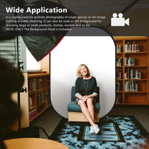 Neewer 5x7ft/1.5x2m Chromakey Foldable Backdrop with Stand 8.5ft/2.6m, 2-in-1 Reversible Black White Green Background Panel for Photography Studio, Live Streaming, Video Calls, Games