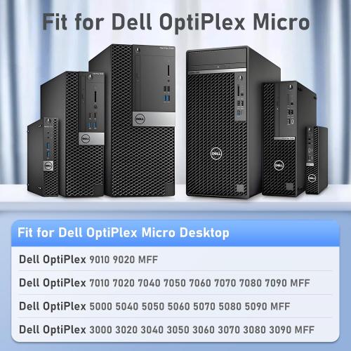 90W AC Adapter for Dell OptiPlex Micro 9020 7010 7020 7040 7050 7060 7070 7080 5050 5060 5070 5080 5090 3040 3046 3050 3070 3080 3090 MFF Business Desktop,Power Supply Cord for Optiplex Micro PC