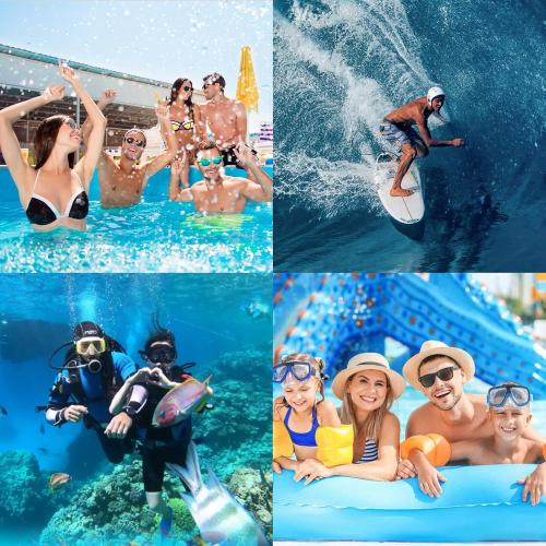 IPX8 Floating Waterproof Phone Pouch 2-Pack,7.2 Inch Waterproof Dry Bag16/15/14 Pro Max Galaxy S24/S23 Adjustable Lanyard   Wrist Strap Beach Swimming Travel Essentials Black White