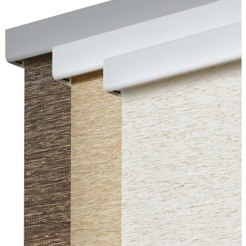 Persilux Free-Stop Cordless Roller Blinds Light Filtering Roller Shades for Windows (Cream 27 W x 72 H) Natural Woven Fabric Thermal Insulation Roller Window Blinds for Windows, Home, Living Room