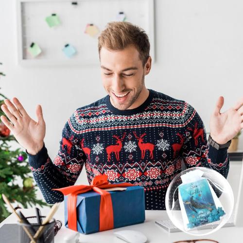 135 Pcs Sea Turtle Story Gifts Mini Keepsake Appreciation Notecards Set Turtle Story Wallet Sized Cards Employee Gifts Drawstring Bags and Starfish Charms for Teacher Women Men