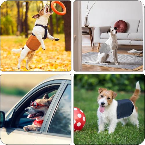 1 Pack 3 Reusable Dog Diapers Washable Male Belly Bands for Dogs, High Absorbing Male Dog Doggie Puppy Wraps