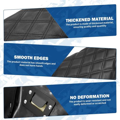 One-Piece Driver Passenger Seat Motorcycle 2-up Seat Fit for Harley Touring Electra Glide Road King Road Glide Street Glide 2009-2023 (Black Stitching)