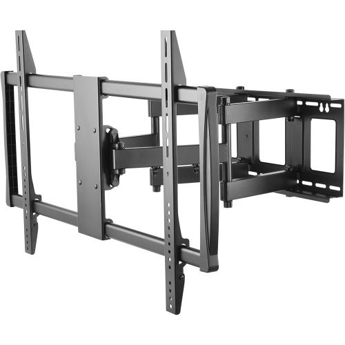 Black HumanCentric Heavy Duty TV Wall Mount for 75-100 TVs Flat or Curved up to 176lb, Full Motion, 15° Tilt, 45° Swivel, 24 Extension, Max VESA 900x600mm, Hardware Included Install on Wood or Concrete