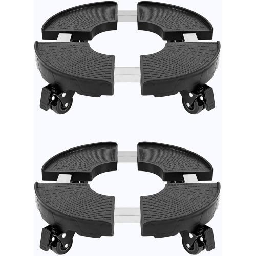 CASIMR Plant Stand with Wheels, 2 Pack Adjustable 15-20 Heavy Duty Plant Caddy with Casters, Indoor Outdoor Large Potted Planter Cart Dolly, Rolling Plant Stand for Flower Pot, 440lb Capacity