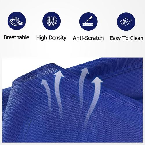 Size XL Color Blue Elevated Dog Bed,Extra Large Raised Pet Cot with Dog Flying Discs,Cooling Waterproof,Portable Indoor & Outdoor for Large Dogs with Washable Breathable Mesh