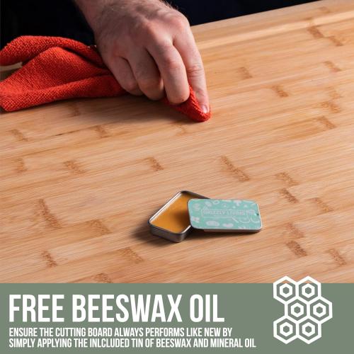36x24 Massive Extra Large Cutting Board for Kitchen 36 X 24 by Grizzly Living - Heavy Duty Bamboo Chopping Boards for Meat, Veg & Charcuterie - Large Wooden Stove Top & Countertop (36 x 24)