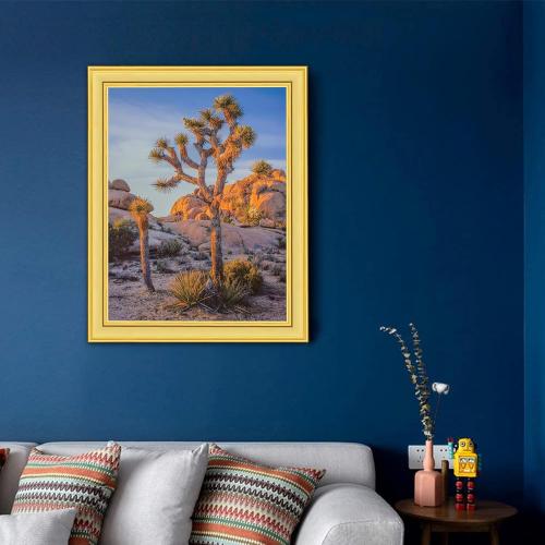 Size 20x24 Distressed Black & Gold Ornate Antique Picture Frame – Vintage Wall Frame for 20x24 Photos, No Mat – Decorative Baroque Style for Home or Gallery Display