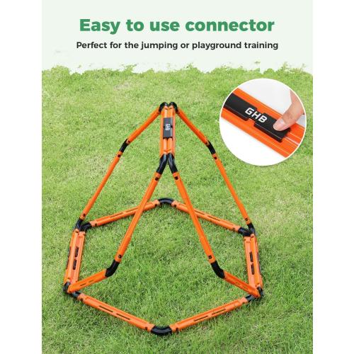 GHB Hex Agility Rings Speed Rings with Carrying Bag 6 Set
