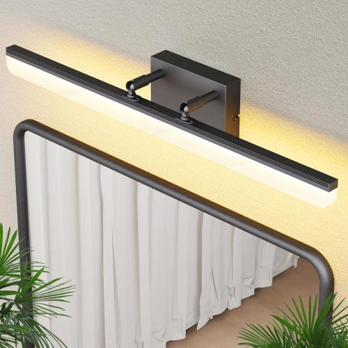 Size 24 Black Vanity Light 24, 18W LED Bathroom Light Bar with 5CCT, Adjustable Angle & ETL Dimmable Driver – Modern Bathroom Vanity Light Fixture for Mirror, Powder Room, Bedroom, Apartment, Hotel