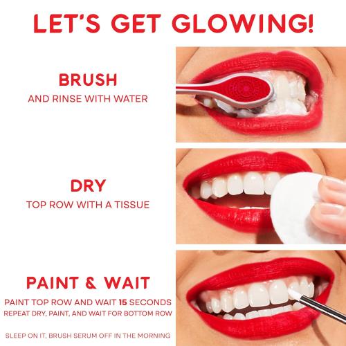 Colgate Optic White Overnight Teeth Whitening Pen, Hydrogen Peroxide Teeth Whitening Pen, Visibly Whiter Teeth  0.08 fl oz