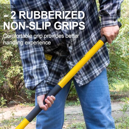 Nohovu Shovel for Digging, Heavy Duty Shovel with Fiberglass Handle, 58 Inches