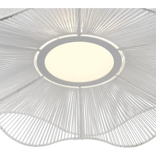 Golden Lighting Whisper Integrated LED Pendant in Matte White