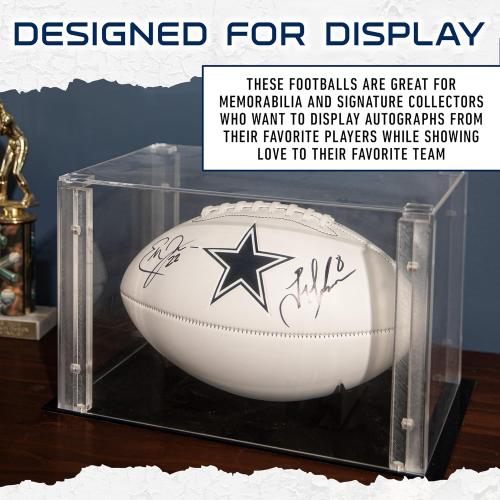 Franklin Sports NFL Autograph Football - Official Size White Panel Souvenir Football for Autographs   Signatures - NFL Team Fan Shop Memorabilia