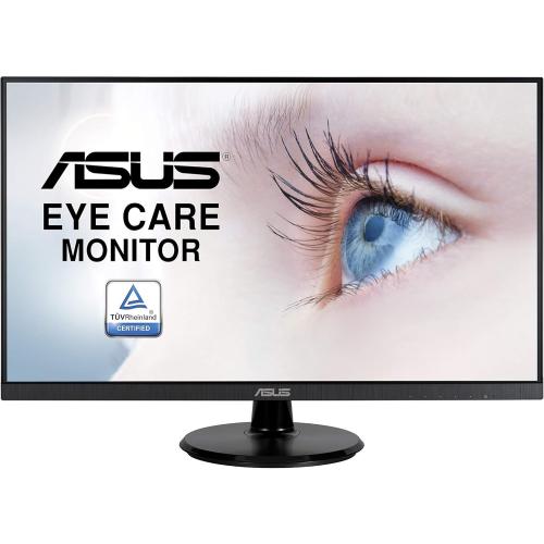 ASUS 27” 1080P Monitor (VA27DQ) - Full HD, IPS, 75Hz, Speakers, Adaptive-sync/FreeSync™, Low Blue Light, Flicker Free, VESA Mountable, Frameless, HDMI, VGA, DisplayPort, Tilt Adjustable, BLACK