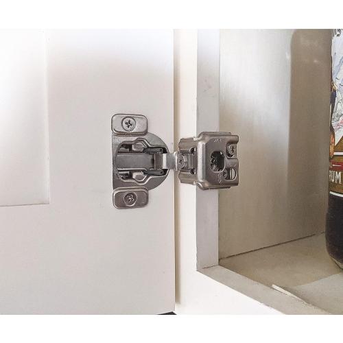 Soft Close 1-1/4 Overlay Cabinet Hinge Cabinet Kitchen Hardware Kitchen Cabinet Door Hinges with Screws 105 Degree 6 Ways 3 Cam Adjustment (set of 4)