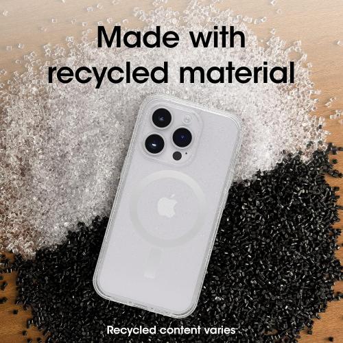 Color Clear OtterBox iPhone 14 Pro (ONLY) Symmetry Series  Case - Stardust (Clear/Glitter), Ultra-Sleek, Snaps to MagSafe, Raised Edges Protect Camera & Screen