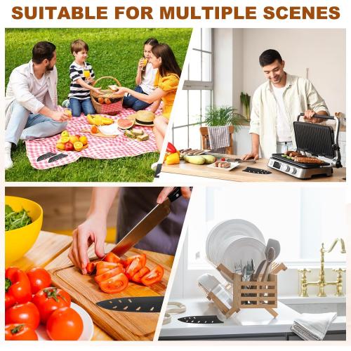 PATIKIL ABS Safety Knife Cover Sleeves for 8 Chef Knife, Universal Chopping Edge Guard Blade Protector Sheath for Kitchen Bar, Red, 19.7cm L, Pack of 2