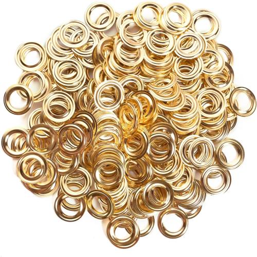 KING PIECES 1000pcs Gold Grommets 1/4 Inch (6mm) Washers and Grommets Kit