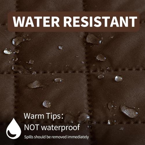 Home Reversible Couch Cover Sofa Cover Washable Furniture Protector Cover with Elastic Straps Water Resistant for Dogs Pet Friendly (68''Sofa,Chocolate/Beige)