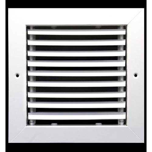 HVAC Premium 6 x 6 Fixed Bar Return Grille - All Steel Structure - Elegant Look & Sturdy Finish [Outer Dimensions: 7.75w X 7.75h]