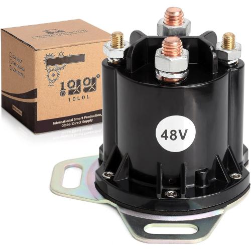 10L0L Golf Cart 48V Solenoid for EZGO RXV, 4 Terminal 150A, Replace OEM 624317, 649373