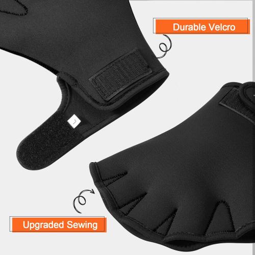 TAGVO Aquatic Gloves for Helping Upper Body Resistance, Webbed Swim Gloves Well Stitching, No Fading, Sizes for Men Women Adult Children Aquatic Fitness Water Resistance Training