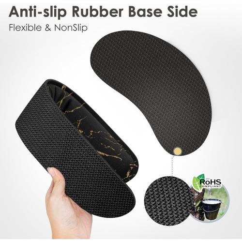 Gimars Upgrade Enlarge Silky Gel Memory Foam Wrist Rest for Computer Keyboard, Mouse, 3 PCS, Ergonomic Keyboard Wrist Rest for Typing Pain Relief, Mousepad Rests Wrist Support for Office Gaming Marble