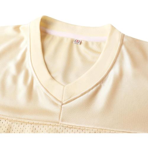 Blank Football Jersey,90s Hip Hop Sports Mesh Practice Plain Football Shirt
