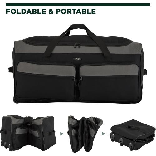Travelers Club 36 Asgard 3-Wheel Rolling Duffel Bag