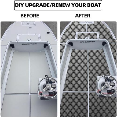 DARK GREY 94.5x 47.2 FOCEAN Boat Flooring - EVA Foam Boat Decking - Marine Flooring Marine Mats for Boats RV Yacht Kayak