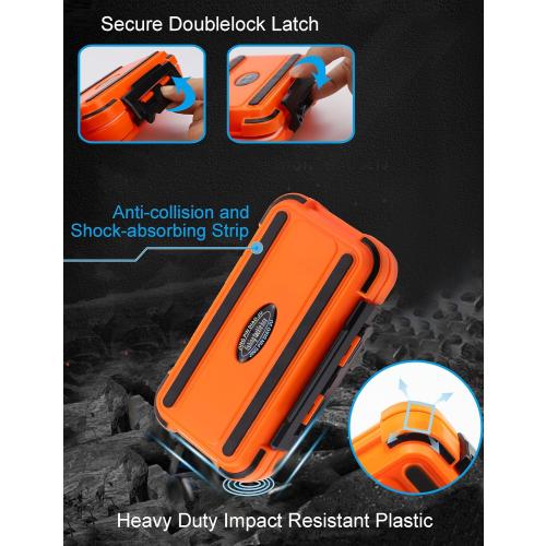 Hlotmeky Small Kayak Mini Tackle Box Waterproof Fishing Lure Box Terminal Storage Fishing Hook Organizer